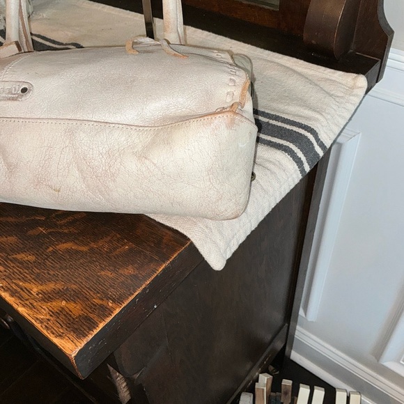 NWT Bed Stu Rockababy Patchwork Satchel Crossbody Bag Tan Nectar Lux MSRP $335 - Picture 8 of 11